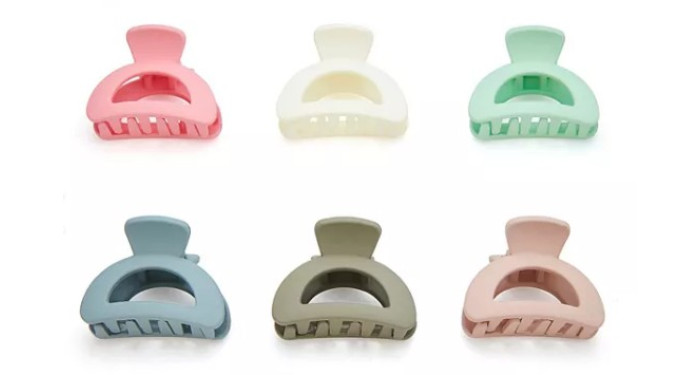 12 ct. Pastel Hair Claws Assorted  12 ct. Pastel Hair Claws Assorted