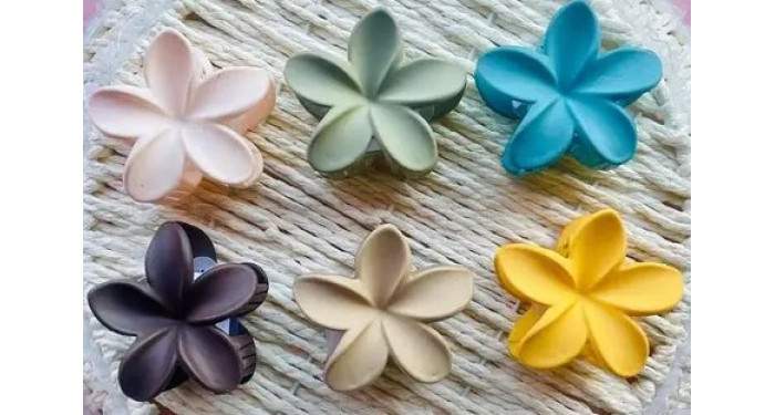 12 ct. Hair Claws Flower Assorted  12 ct. Hair Claws Flower Assorted