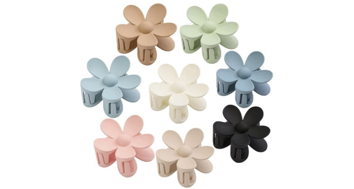 12 ct. Hair Claws Flowers Assorted  12 ct. Hair Claws Flowers Assorted