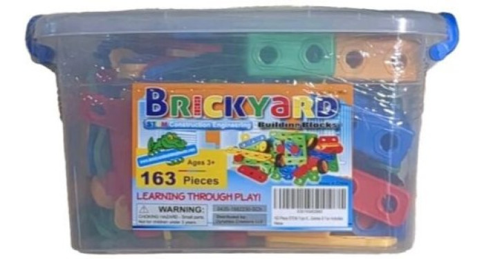 163 pc. Brickyard Building Set in Bin